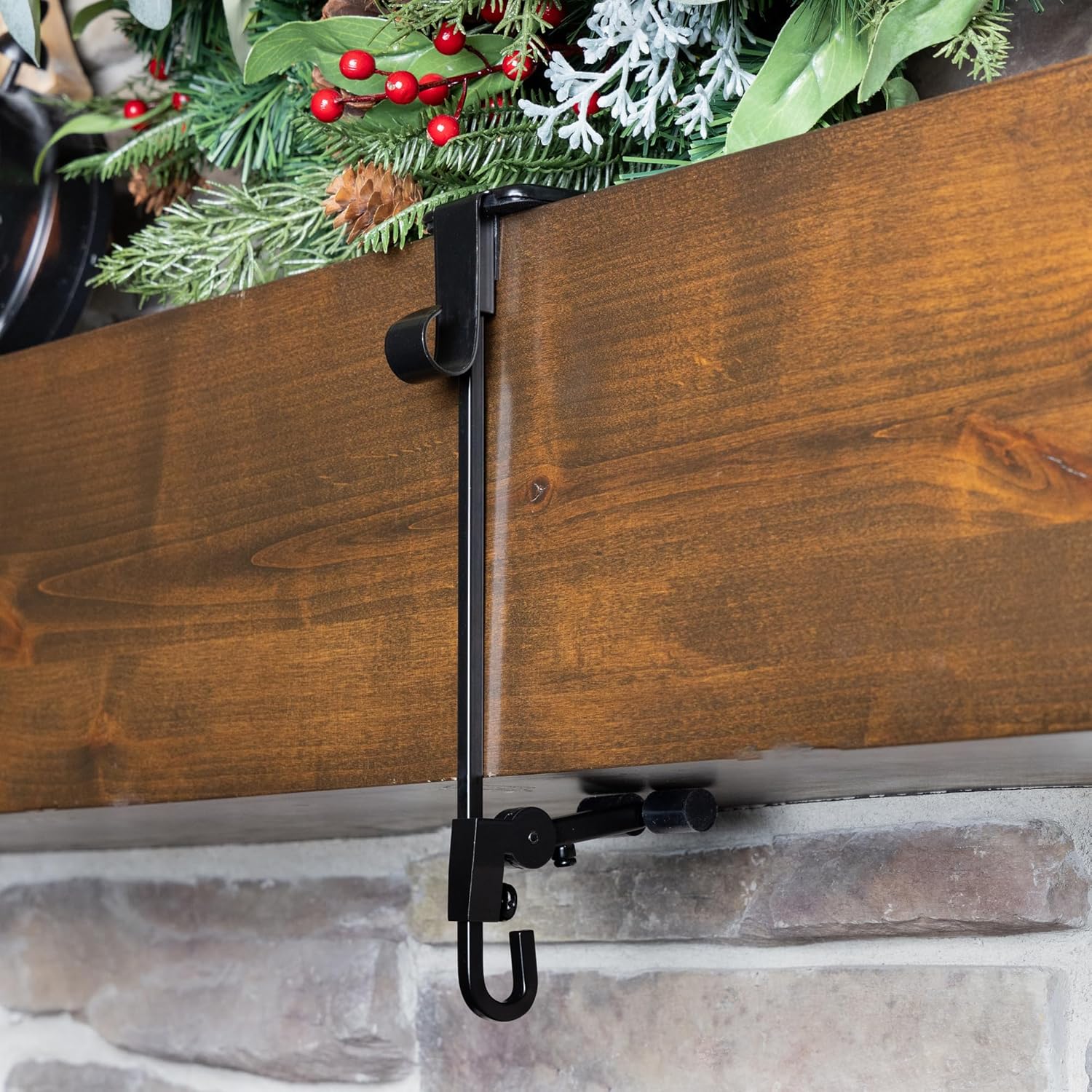 Ganchos para chimenea para calcetines y guirnaldas de Navidad
