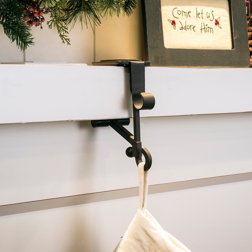 Ganchos para chimenea para calcetines y guirnaldas de Navidad