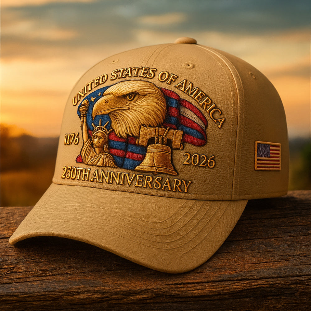Gorra de béisbol para hombre con águila bordada Veterans
