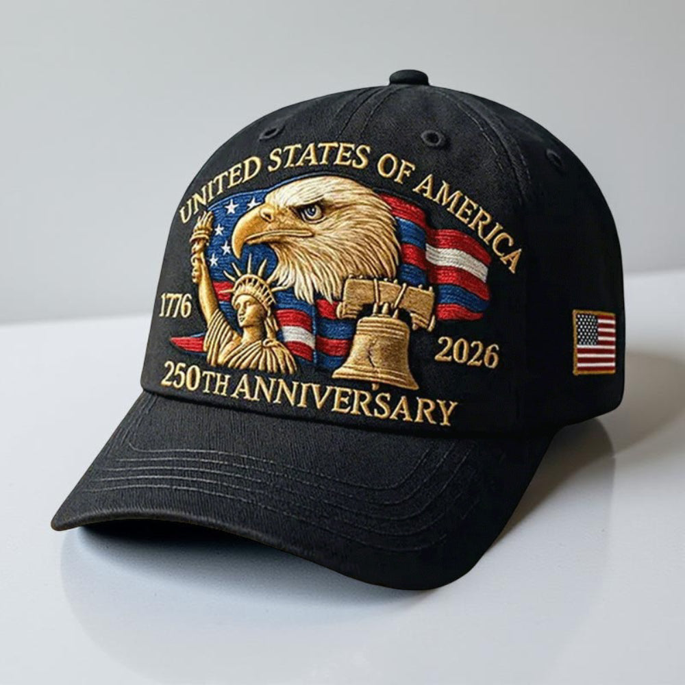 Gorra de béisbol para hombre con águila bordada Veterans