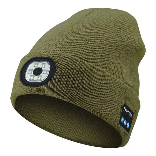 Gorro Bluetooth 3 en 1 con luz LED