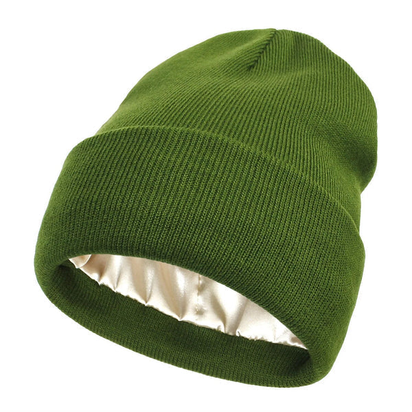 Gorro de invierno Noor Silk – Lana y seda – Protección anticrespo para el cabello