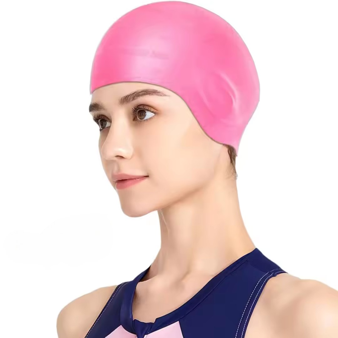 Gorro de natación de silicona con protección para las orejas HydroFit