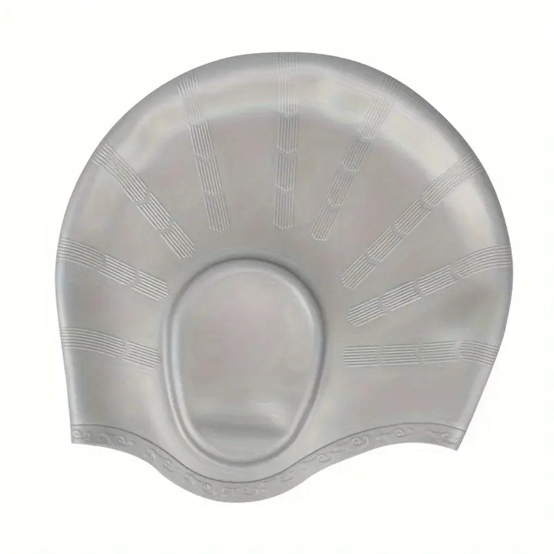 Gorro de natación de silicona con protección para las orejas HydroFit