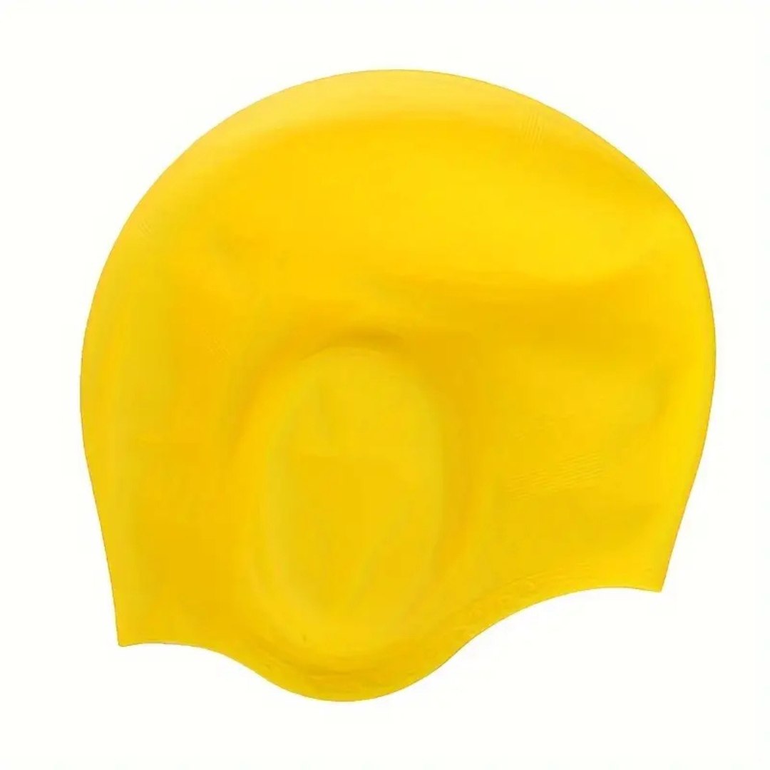 Gorro de natación de silicona con protección para las orejas HydroFit