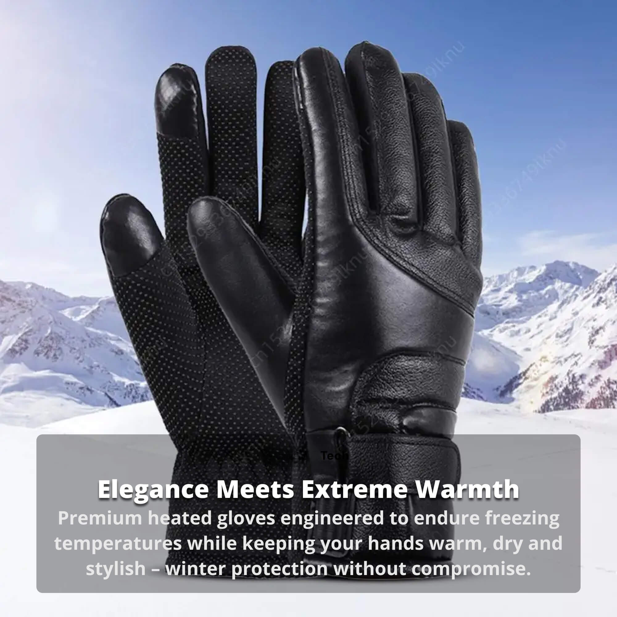 Guantes calefactables para mujer con pantalla táctil y recarga USB