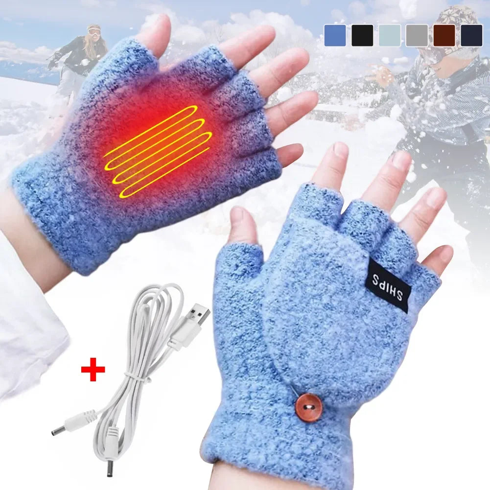 Guantes calefactables recargables por USB Warm Wave