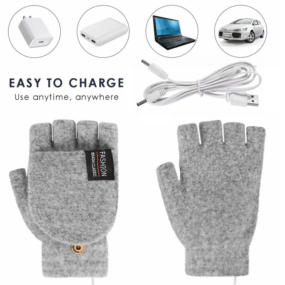 Guantes calefactables recargables por USB Warm Wave
