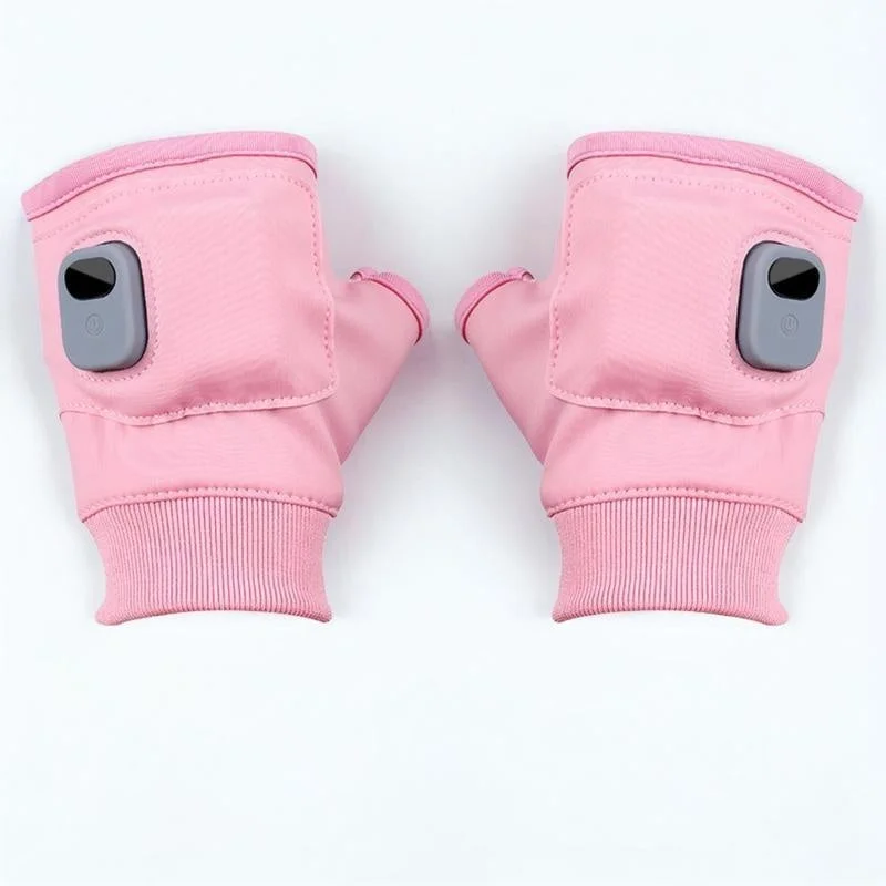 Guantes calefactables sin dedos recargables por USB