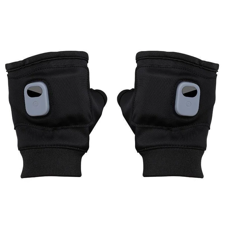 Guantes calefactables sin dedos recargables por USB