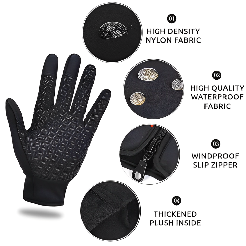 Guantes de ciclismo y esquí para hombre y mujer