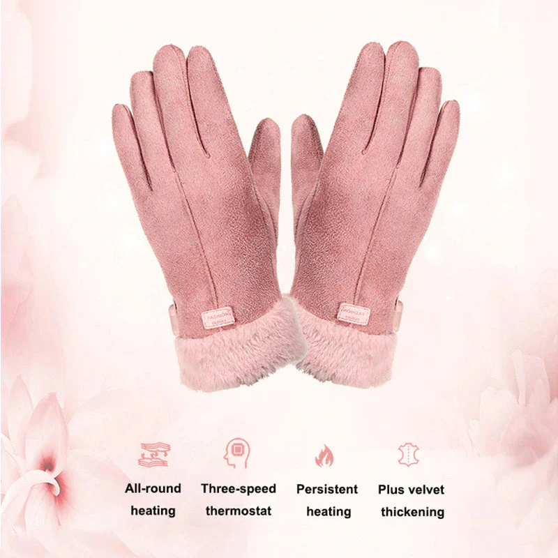 Guantes de invierno cálidos con pantalla táctil para mujer