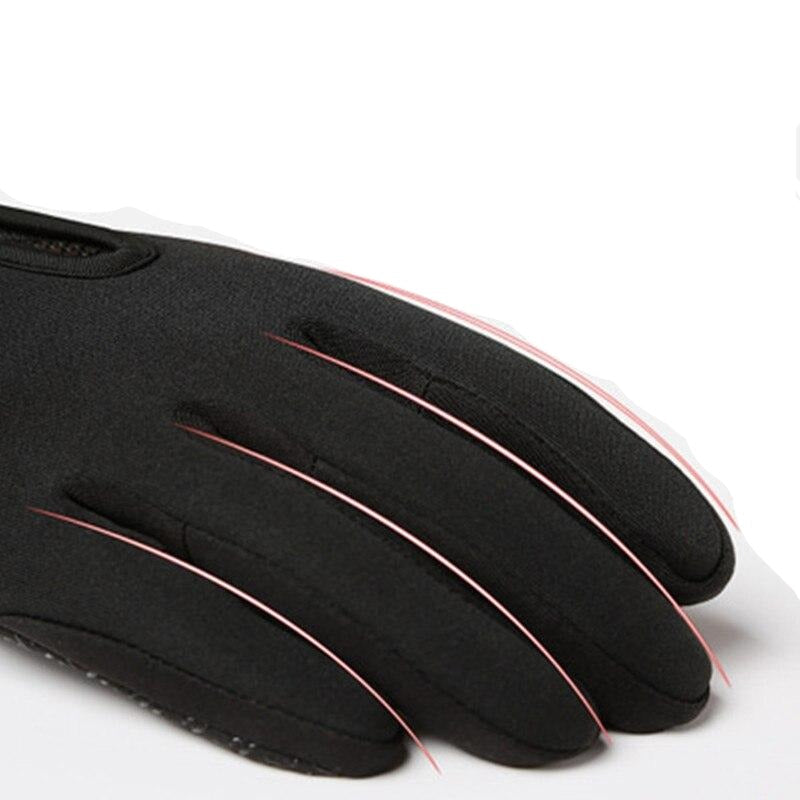 Guantes impermeables y cortavientos