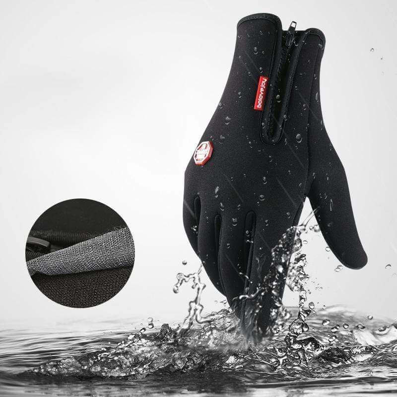 Guantes impermeables y cortavientos