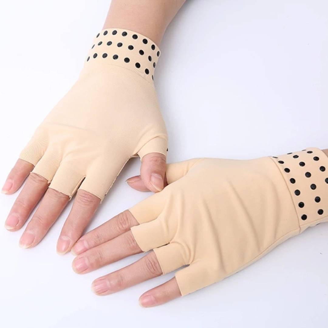 Guantes sin dedos ThermaFlex para artritis con compresión magnética