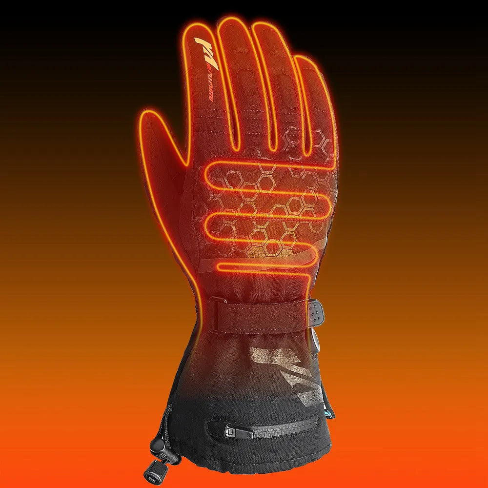 Guantes térmicos calefactables recargables impermeables para invierno