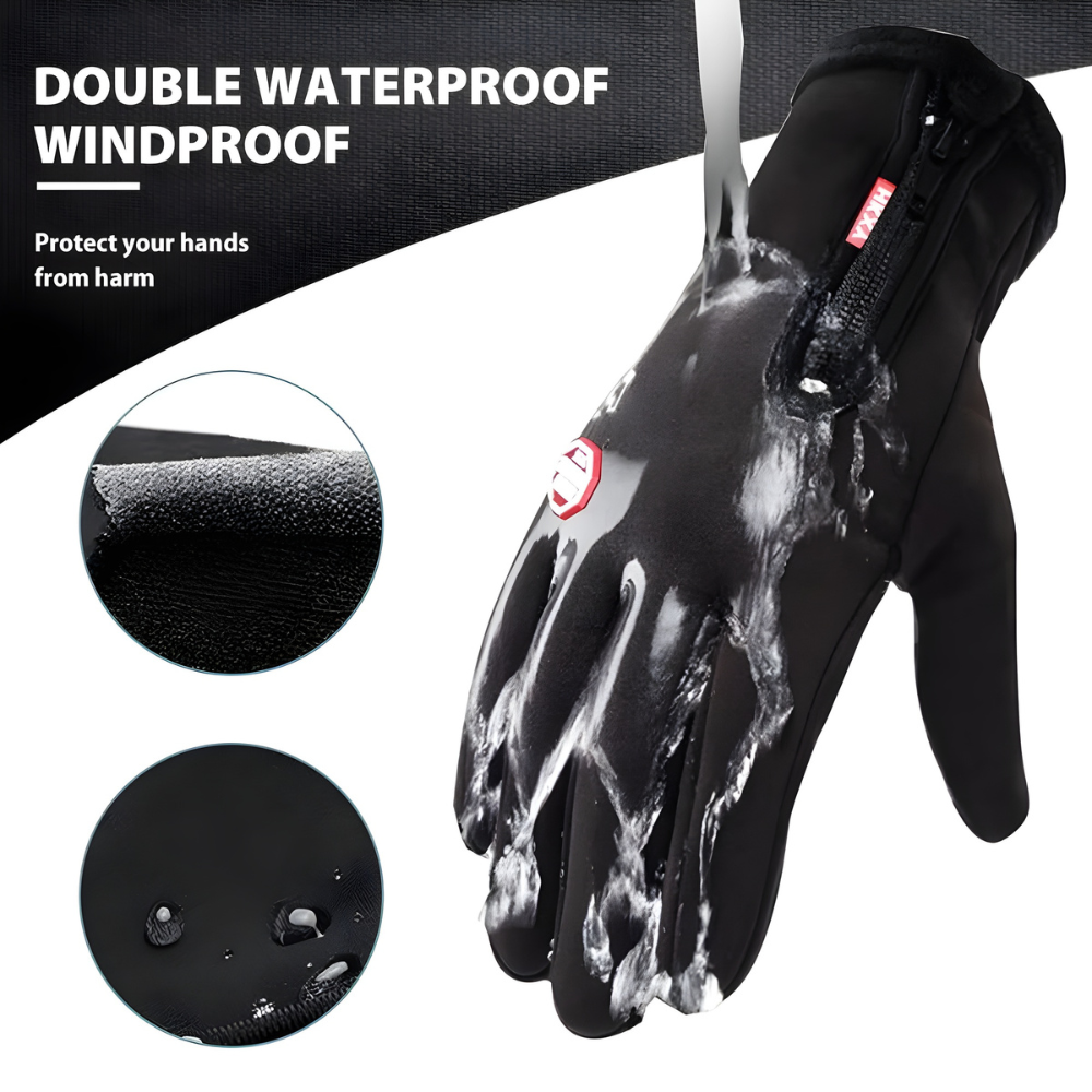 Guantes térmicos de invierno impermeables y cortavientos