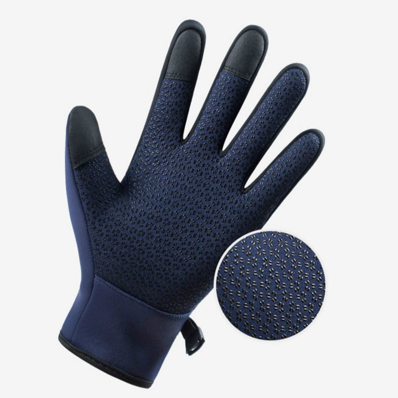 Guantes térmicos impermeables para invierno con capacidad táctil