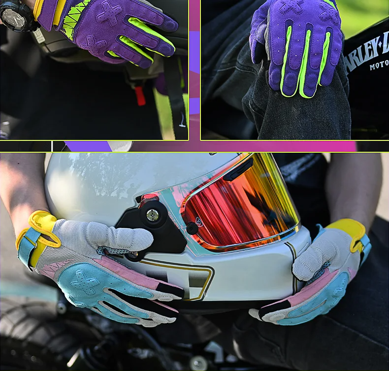 Guantes unisex Cyberwave para moto