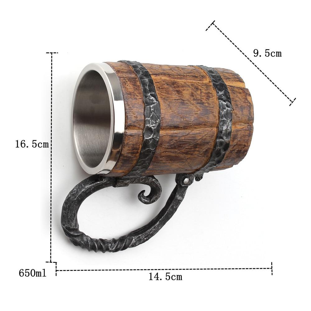 Jarra doble vikinga nórdica rústica