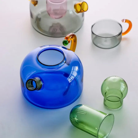 Juego de tetera y taza artístico de Tokio