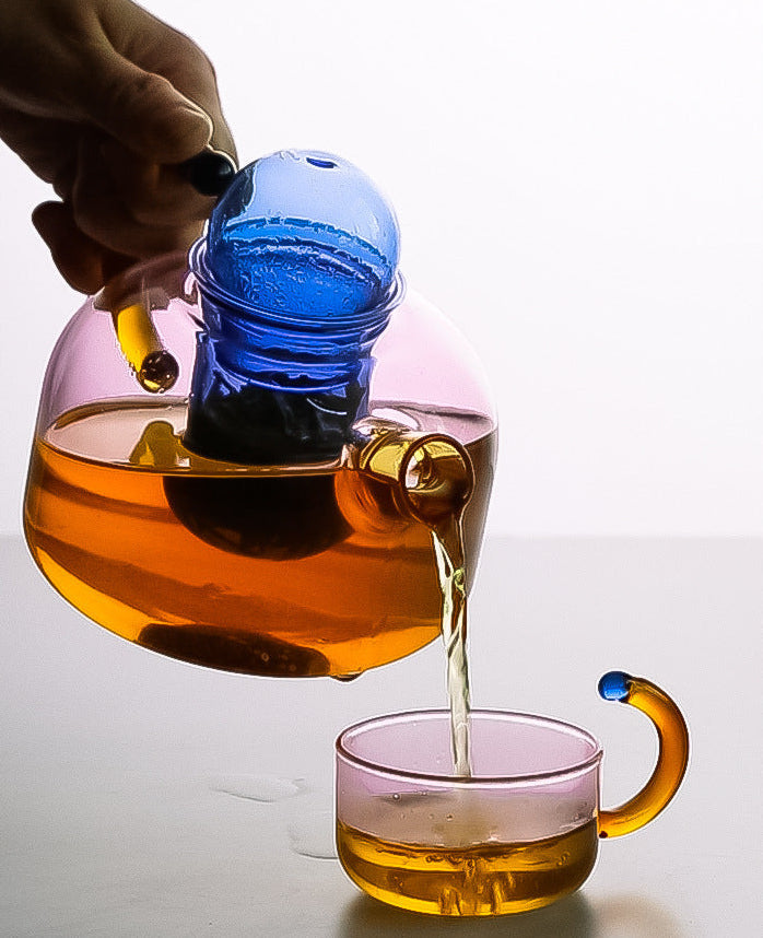 Juego de tetera y taza artístico de Tokio