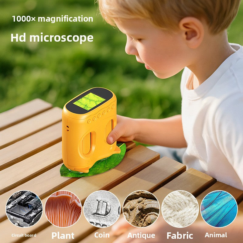 Juguete de telescopio y microscopio con cámara para niños – Set explorador científico