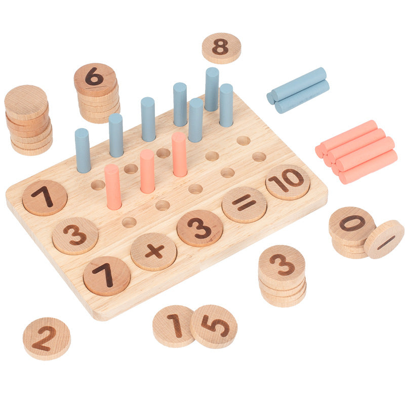 Juguetes de conteo para niños – Práctica de matemáticas y motricidad fina de madera