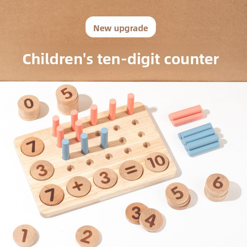 Juguetes de conteo para niños – Práctica de matemáticas y motricidad fina de madera