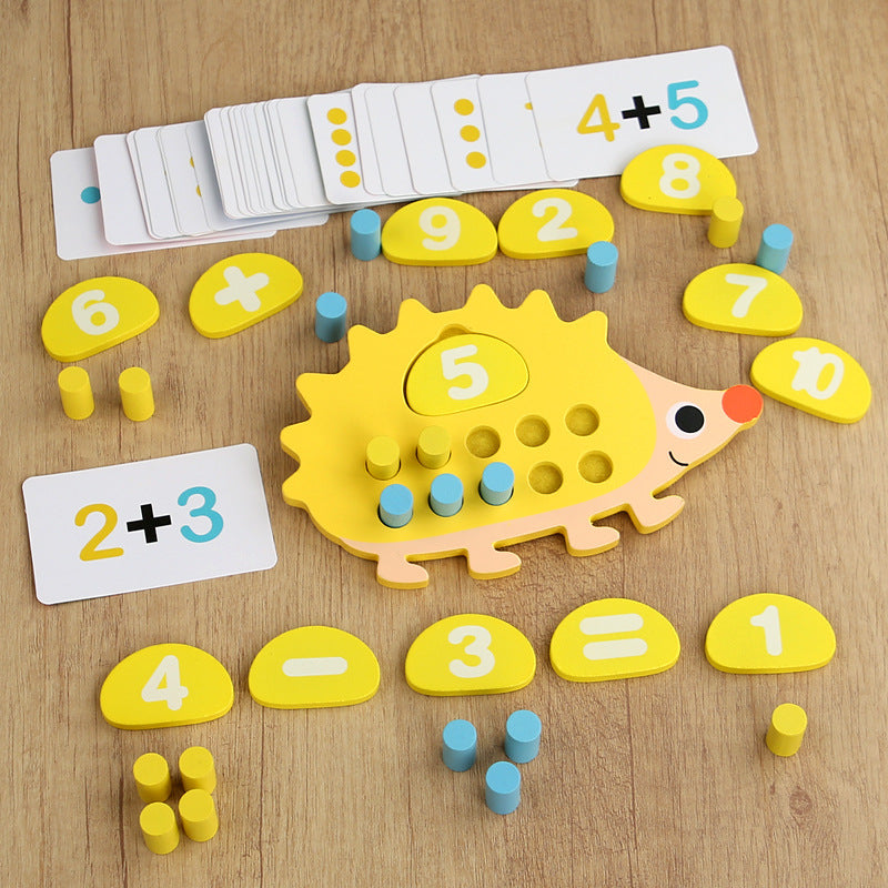 Juguetes de conteo para niños – Práctica de matemáticas y motricidad fina de madera