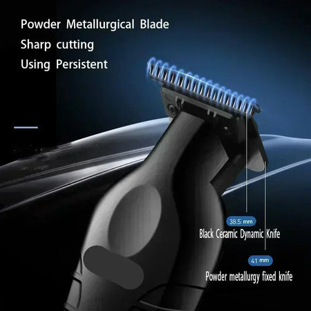 Kit de cortapelos y afeitadora eléctrica profesional para hombre