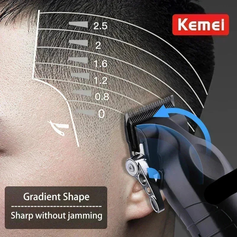 Kit de cortapelos y afeitadora eléctrica profesional para hombre