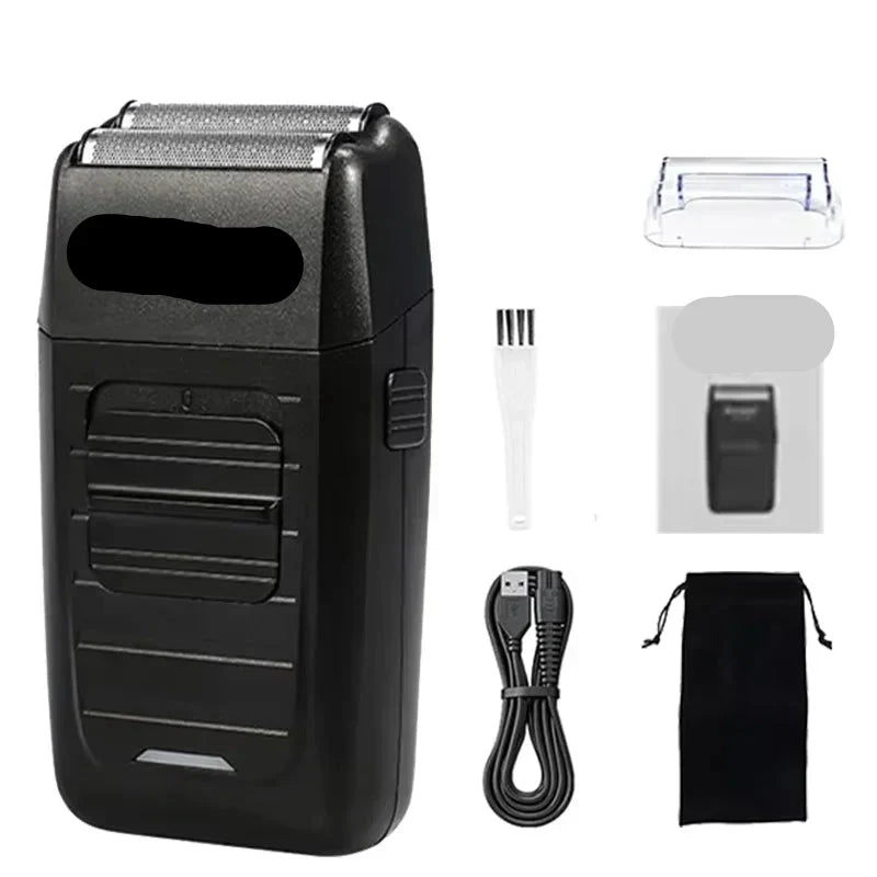 Kit de cortapelos y afeitadora eléctrica profesional para hombre
