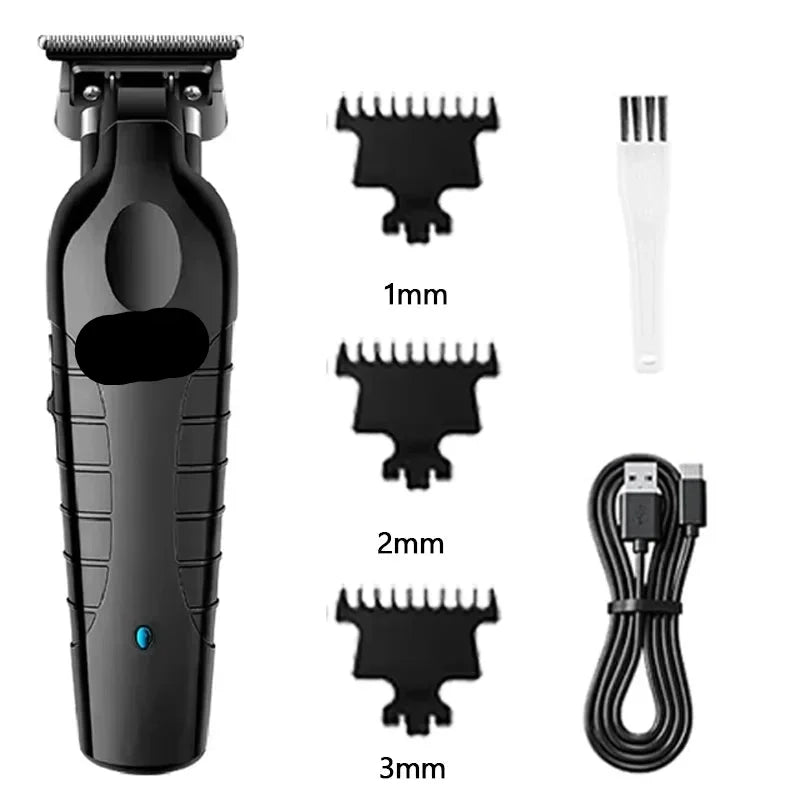 Kit de cortapelos y afeitadora eléctrica profesional para hombre