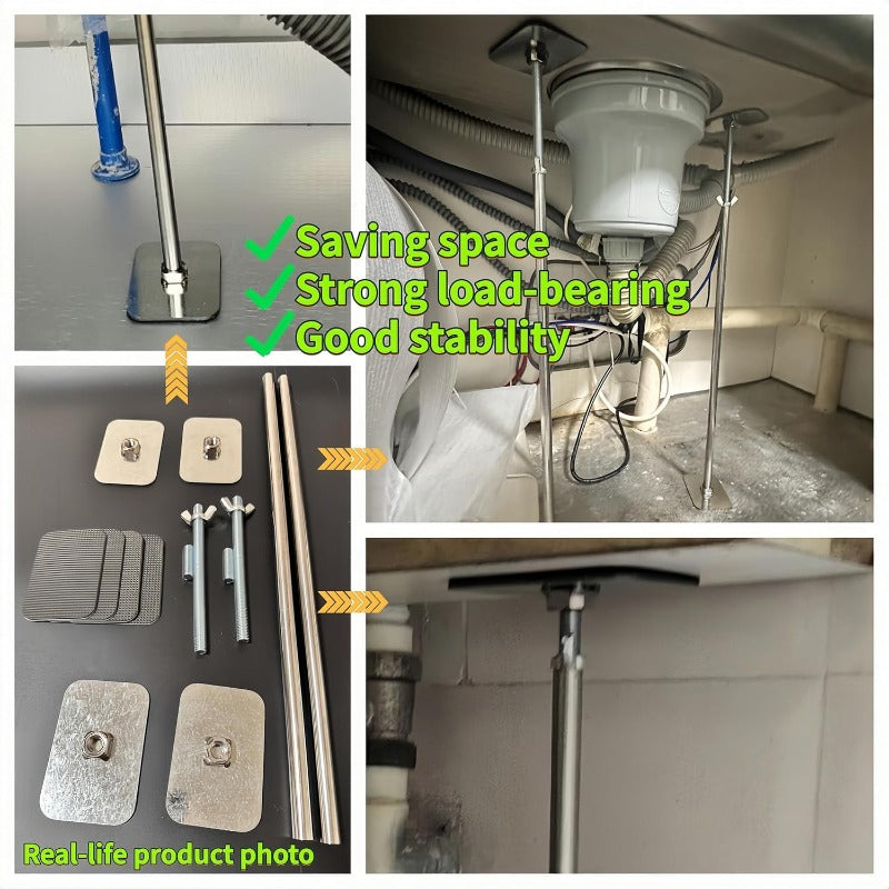 Kit de soporte para fregadero bajo encimera