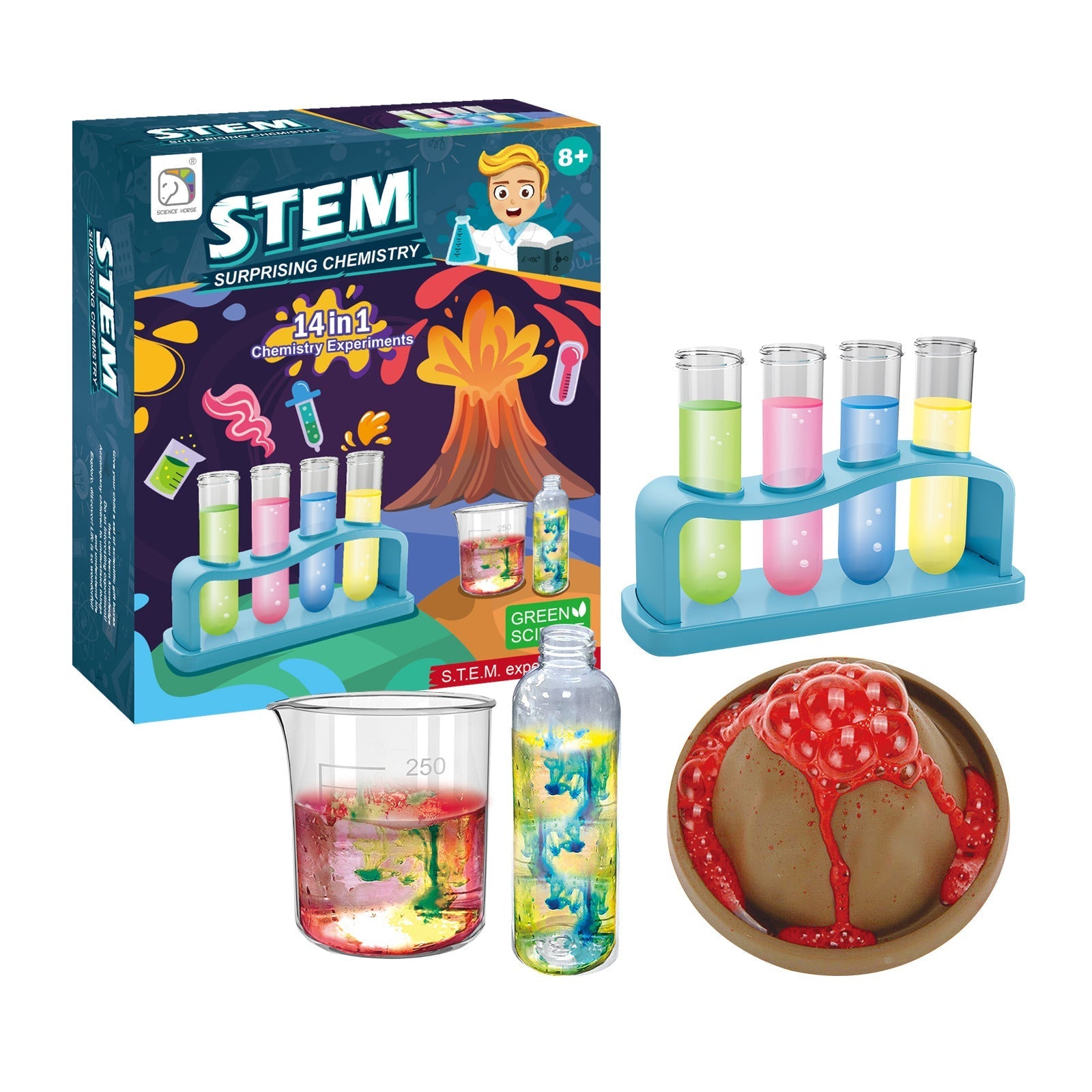 Kits de experimentos científicos – Por tema, 14 y 52 experimentos