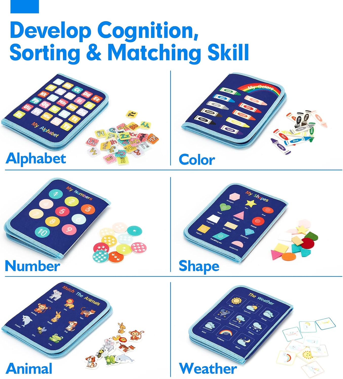 Kletshuts BusyBoard: Panel de actividades Montessori sensorial para el desarrollo de la motricidad fina