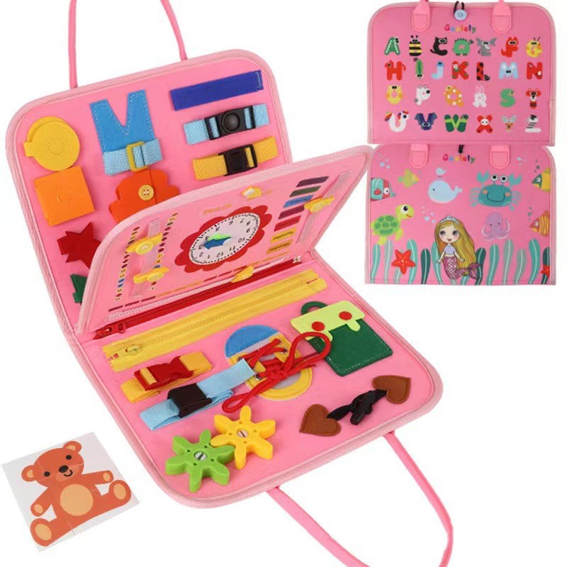 Kletshuts BusyBoard: Panel de actividades Montessori sensorial para el desarrollo de la motricidad fina