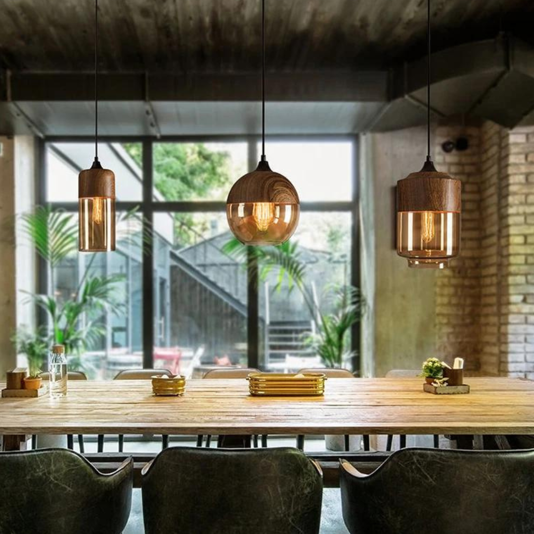 Lámpara colgante de madera Arven – Diseño nórdico atemporal con luz cálida