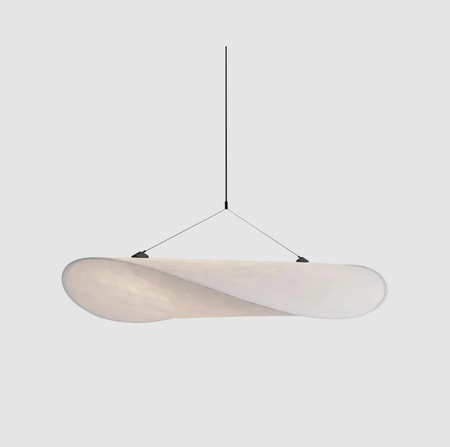 Lámpara colgante SoraHaze de diseño japandi con luz relajante