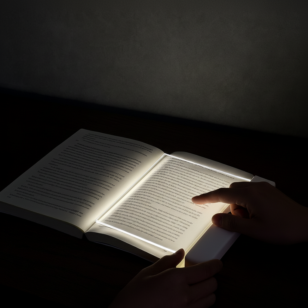 Lámpara de lectura LED ultradelgada recargable por USB