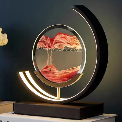 Lámpara de mesa LED con arena en movimiento Sandlight