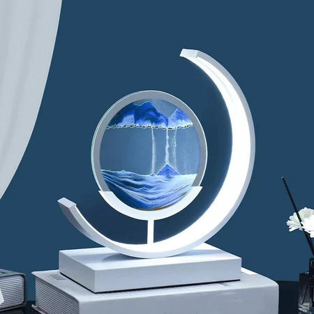 Lámpara de mesa LED con arena en movimiento Sandlight