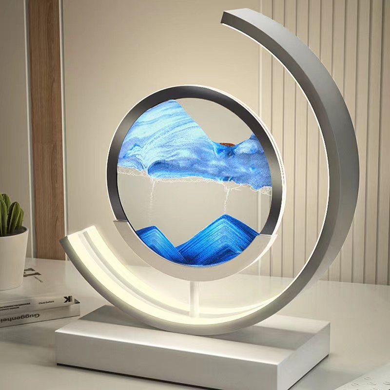 Lámpara de mesa LED con arena en movimiento Sandlight