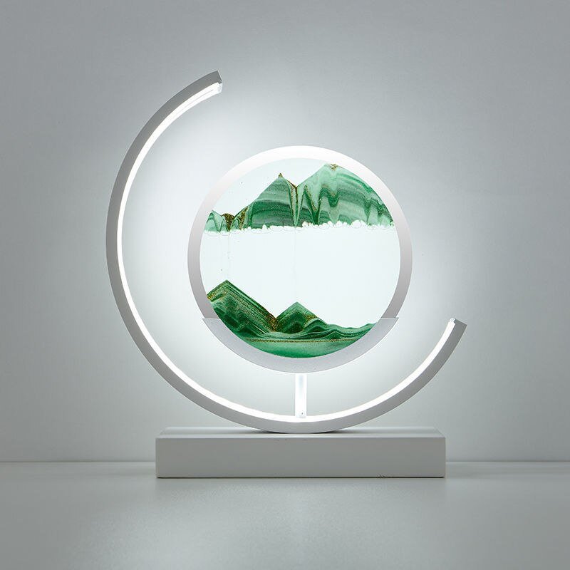 Lámpara de mesa LED con arena en movimiento Sandlight