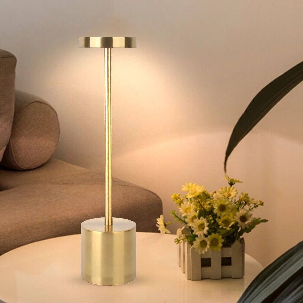 Lámpara de mesa LED inalámbrica recargable moderna para salón