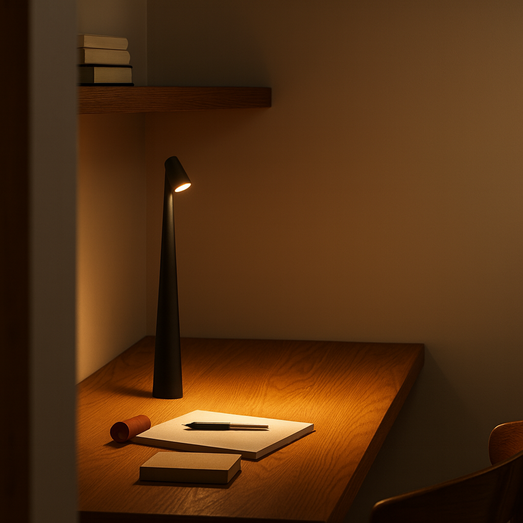 Lámpara de mesa LED recargable inalámbrica con regulación táctil