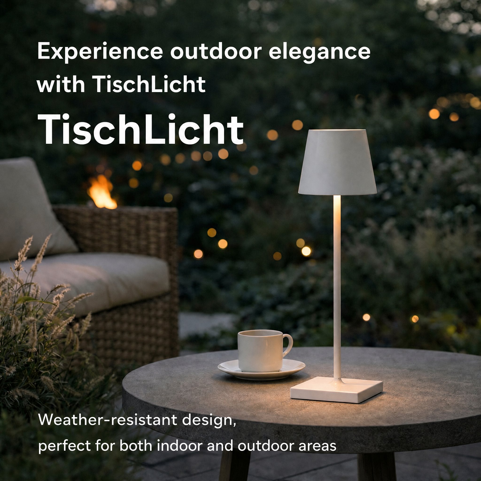 Lámpara de mesa sin cables | TischLicht