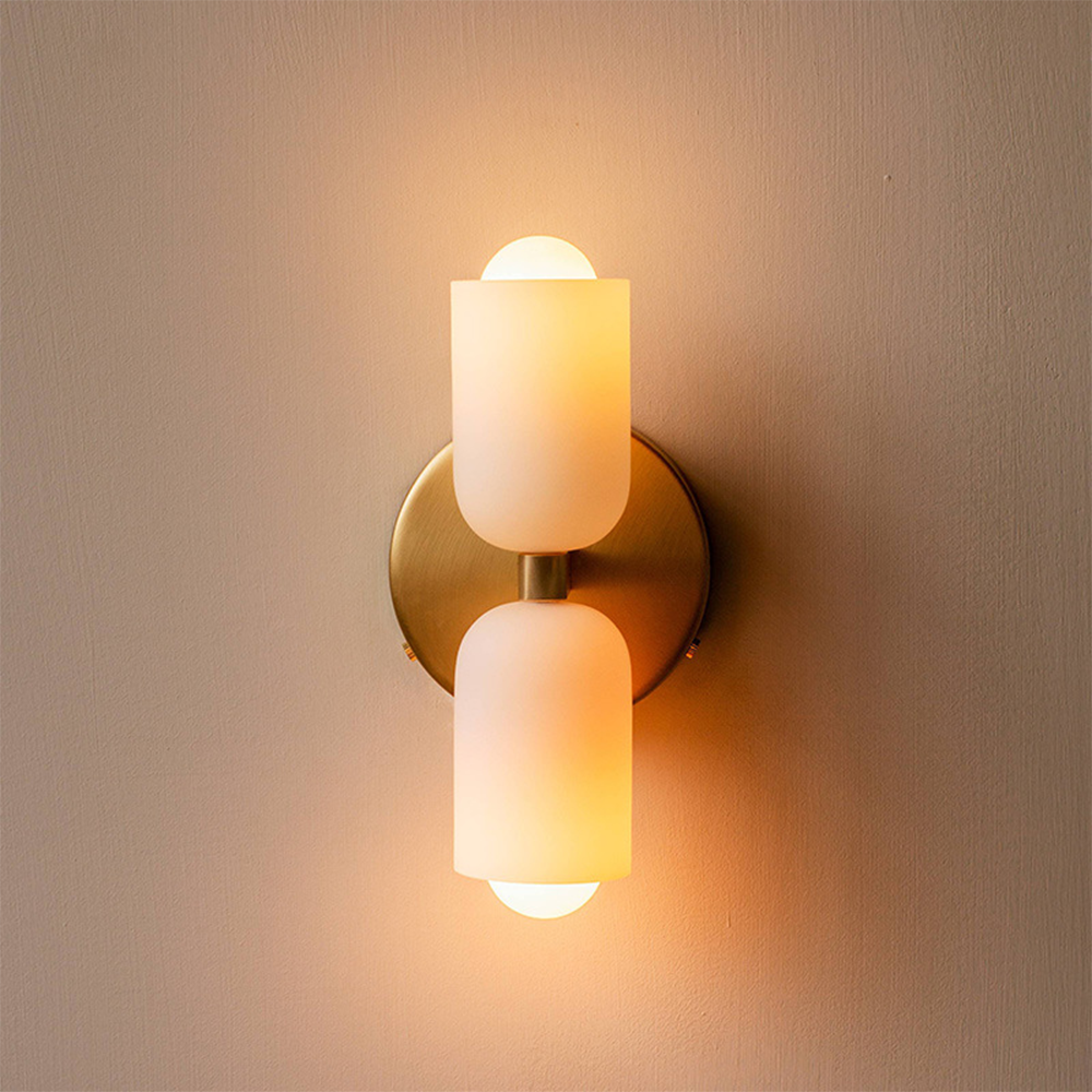 Lámpara de pared elegante con luz hacia arriba y abajo