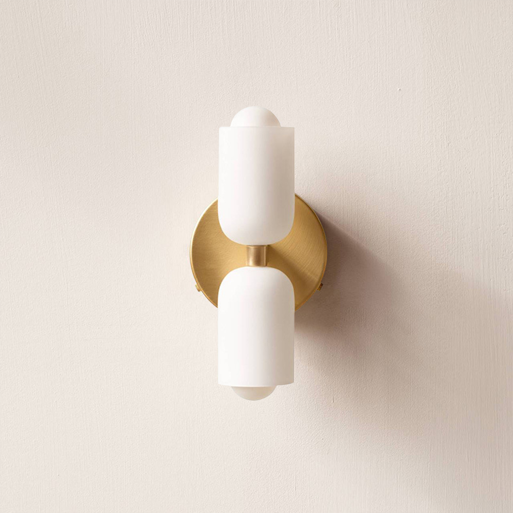 Lámpara de pared elegante con luz hacia arriba y abajo